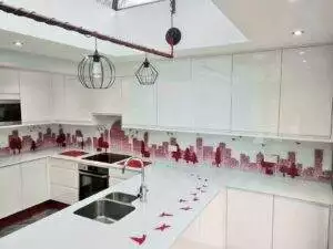 glass worktop