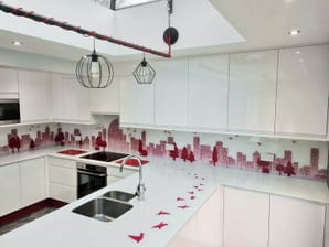 glass worktop